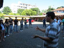 Aula do Curso de Agronomia na Feira