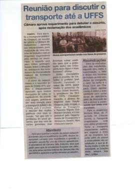 Reunião para discutir o transporte até a UFFS