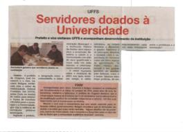 Servidores doados à Universidade