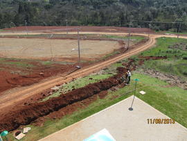 Terraplenagem, drenagem pluvial e pavimentação das vias internas – Campus Chapecó