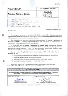 Termo de Aceite de Sistema-Sistema SCL