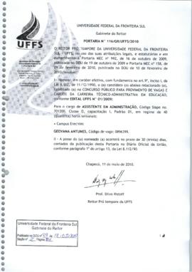 Portaria 116-GR-2010