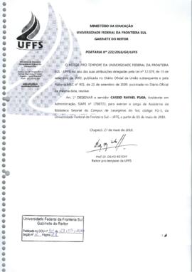 Portaria 222-GR-2010