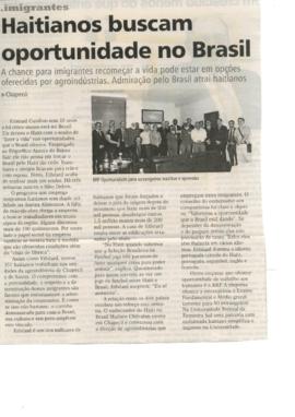 Haitianos buscam oportunidade no Brasil