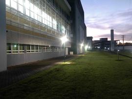 Execução de rotas acessíveis entre os blocos e estacionamento – Campus Chapecó