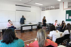 Aula do curso de Medicina