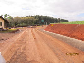 Construção das vias de acesso ao Campus Chapecó