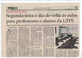 Segunda-feira é dia de volta às aulas na UFFS