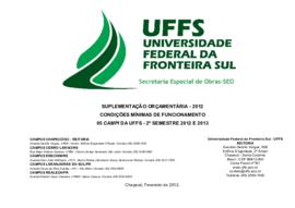 Caderno Suplementação Orçamentária - 2012