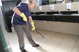 Limpeza das instalações do Campus Chapecó