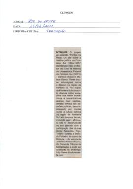 Projeto de extensão da UFFS sobre a ditadura