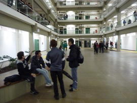 Primeiro dia de aula no campus definitivo