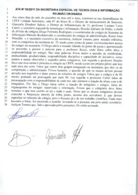 Ata 05 de Reunião Ordinária da SETI
