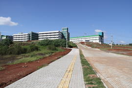 Construção do novo acesso ao Campus Chapecó