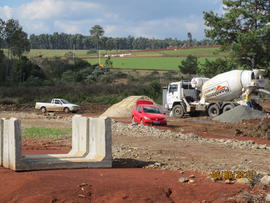 Construção das vias de acesso ao Campus Chapecó