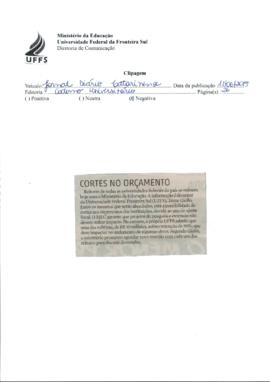 Cortes no orçamento
