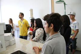 Visita dos Estudantes da Escola Victor Meirelles