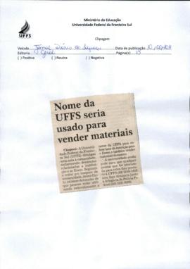 Nome da UFFS estaria sendo usado para venda indevida de materiais para o ENEM