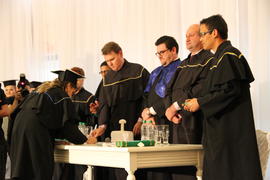 Formatura dos cursos de Administração, História, Letras e Pedagogia