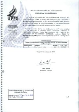 Portaria 039-GR-2010