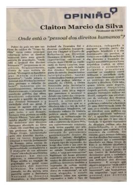 Onde está o "pessoal dos direitos humanos?"