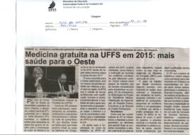 Medicina gratuita na UFFS em 2015