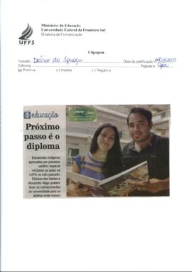 Próximo passo é diploma