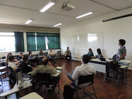 Reunião com novos professores do Núcleo de Apoio Pedagógico