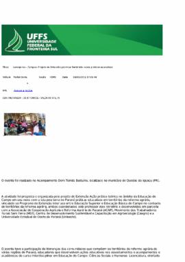 Laranjeiras - Campus: Projeto de Extensão promove Seminário sobre práticas educativas