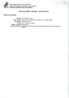 Memorando indicando servidor para atuar como fiscal de contrato - GABD-CL