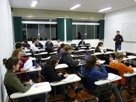 Primeiro dia de aula no campus definitivo