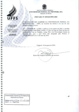 Portaria 339-GR-2010