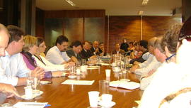 Solenidades com a equipe diretiva da UFFS