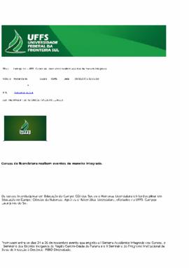 Cursos de licenciatura realizam eventos de maneira integrada