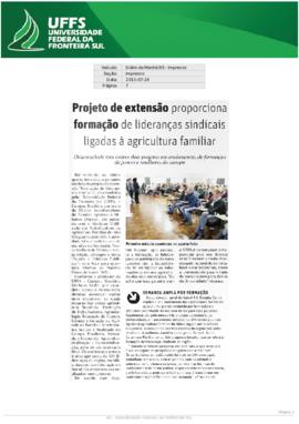 Projeto de extensão proporciona formação de lideranças sindicais