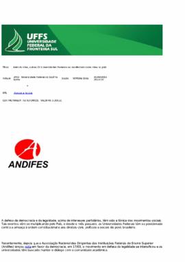 Além da UFES, outras 25 Universidades Federais se manifestam sobre crise no país