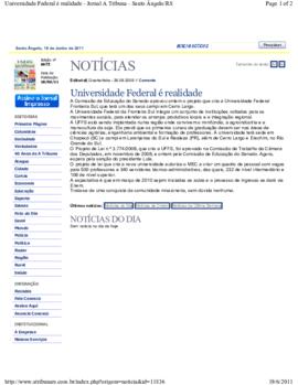 Universidade Federal é realidade
