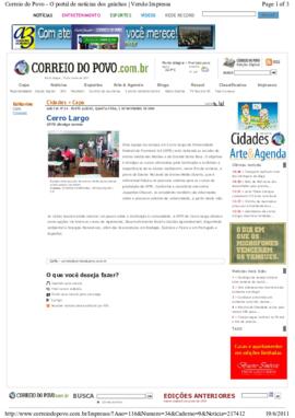 Cerro Largo – UFFS divulga cursos
