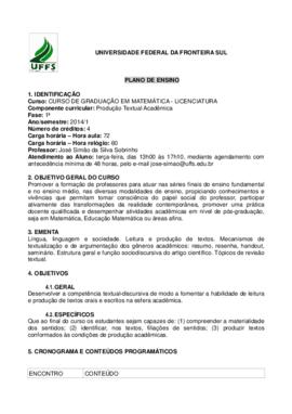 Produção Textual Acadêmica
