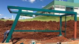 Instalação de abrigos em pontos de ônibus - Campus Realeza