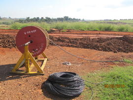 Instalação da rede elétrica - Campus Realeza