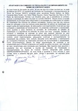 Ata 04 de acompanhamento do Contrato 34-2010 - Solar