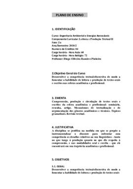 Leitura e Produção Textual II
