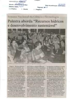 Recursos hídricos e desenvolvimento sustentável