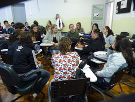 Reunião de bolsistas com a DAE