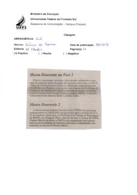 Museu Itinerante na Face 1 e 2