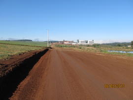 Construção das vias de acesso ao Campus Chapecó