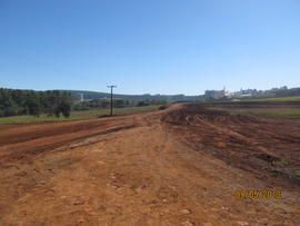 Construção das vias de acesso ao Campus Chapecó
