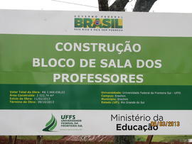 Construção Bloco de Sala dos Professores – Campus Erechim