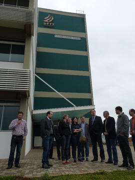 Visita de vereadores às obras do Campus Chapecó